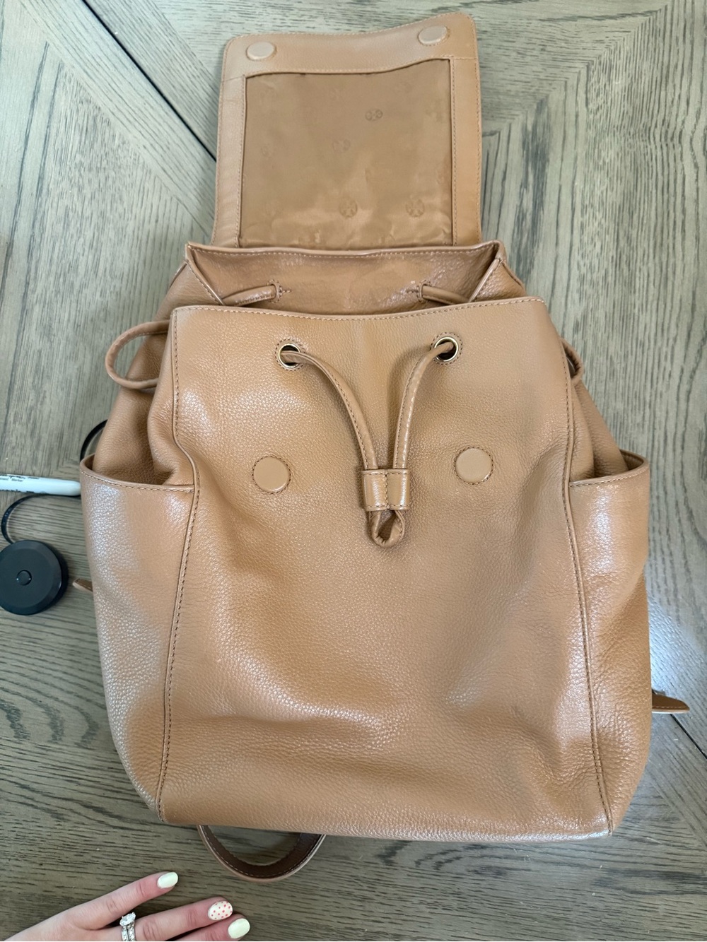 Tory Burch Leather Backpack - Picture 14 of 14